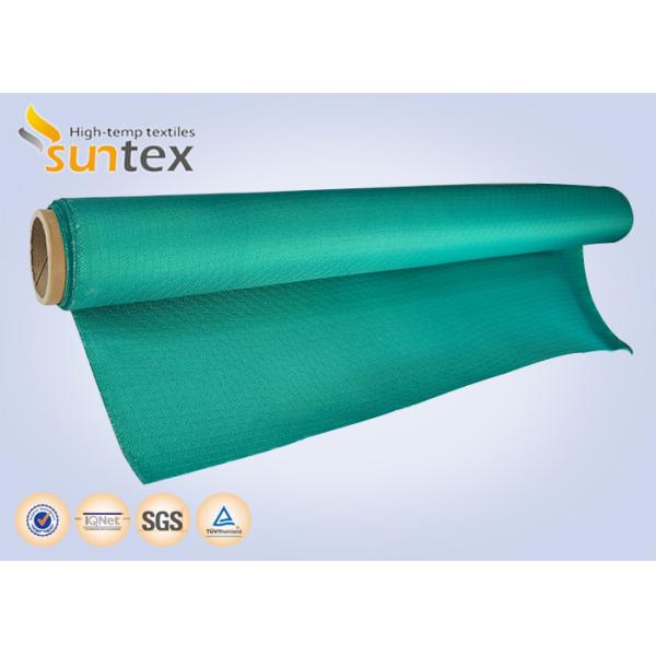 Red Color Acrylic Coated Fire Resistant Fiberglass Fabric With 550 Degree C Temperature Resistance And Easy To Handle Cut And Sew For Fireproof Curtains And Blankets
