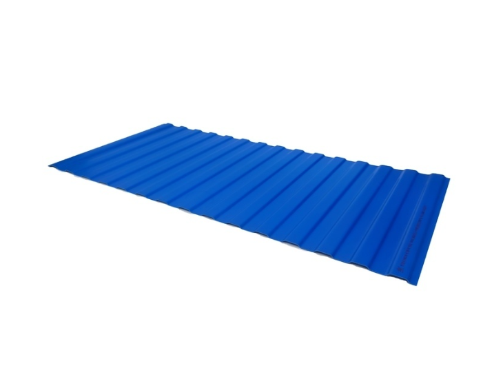 Blue / White Anti Corrosion Roof Tile Waterproof PVC Roofing Sheets
