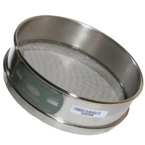 Solid Structure Woven Wire Sieves Stainless Steel / Brass Material Long Service Life