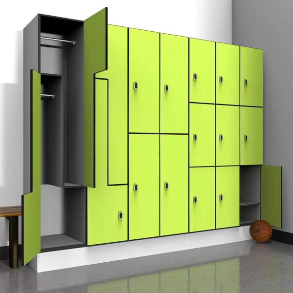 Kindergarten Workplace Lab Cupboards Wooden Furniture Digital HPL Lockers