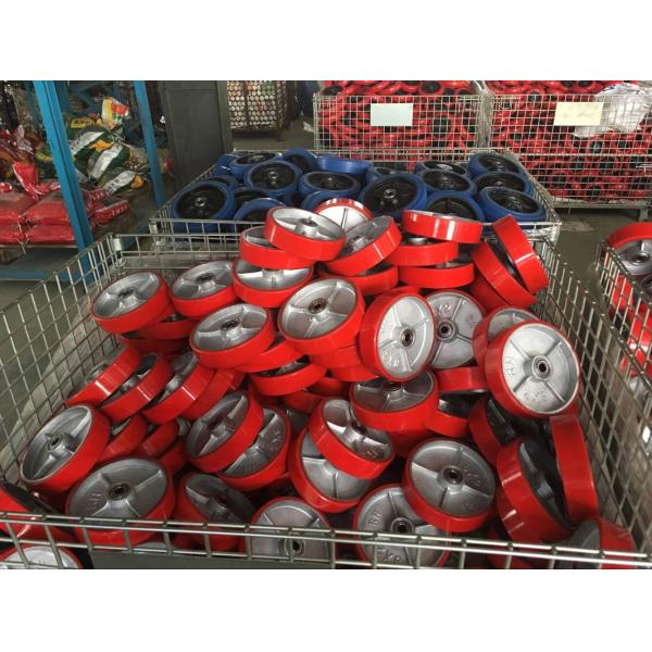 heavy duty PU cast iron casters 4 inch