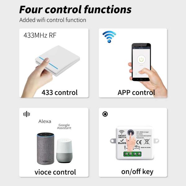 Módulo sem fio industrial de Zigbee do ABS do PC do interruptor 86*86*35mm do toque de Cozylife Zigbee