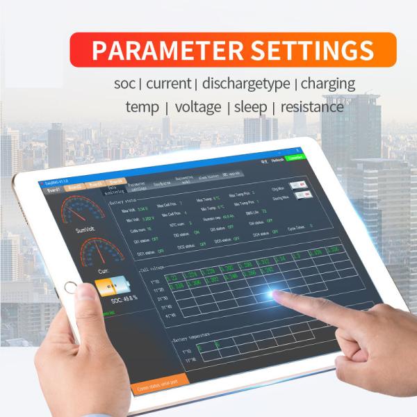 16S 150A Lithium Battery BMS with Active Balance and Temp Sensor for ESS UPS