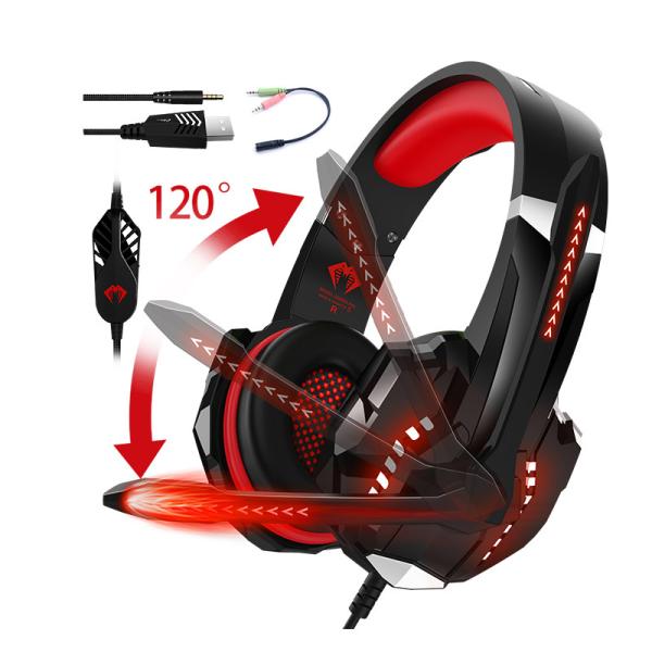 Headband Style Audifonos wired gaming headset 7.1 Surround For PC G9000 Pro PS5