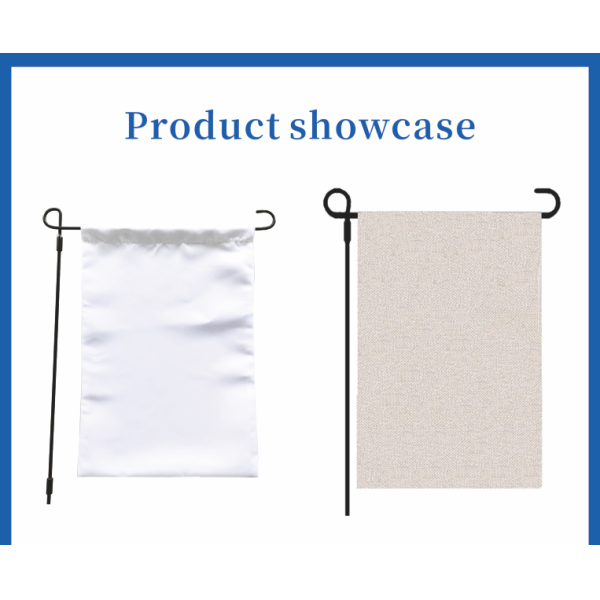 ZELOYAUT Wholesale Sublimation Blanks Hot Sales Sublimation Garden Flag Personalized Flax Flag Lawn and Courtyard Decorations