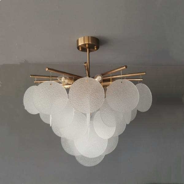 Glass Pendant Match LED Chandelier For Living Room Dining Bedroom Luxury Metal Nimbus Chandelier(WH-MI-180)