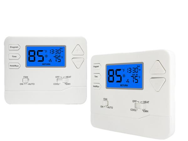 Thermostat numérique AC PC + ABS pour climatisation avec contrôleur de ventilateur