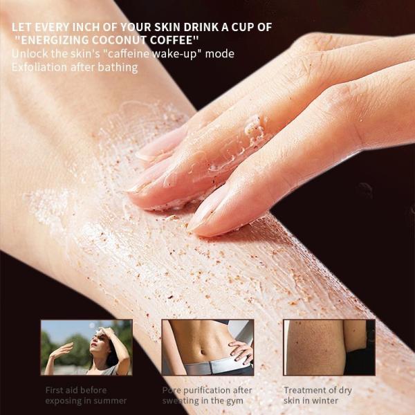 Fresh Coconut Coffee Body Scrub Exfoliator Skin Rejuvenation OBM