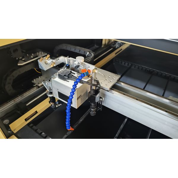 150W CO2 Integrated Scanning Marking Cutting Machine Multi Function Non Metallic Processing System