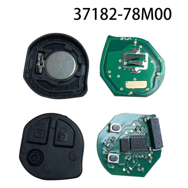 2 Buttons 433.92Mhz ID47 Chip Hu87 Uncut Blade For Suzuki FOB 37182-78M00 T79M0 Delphi