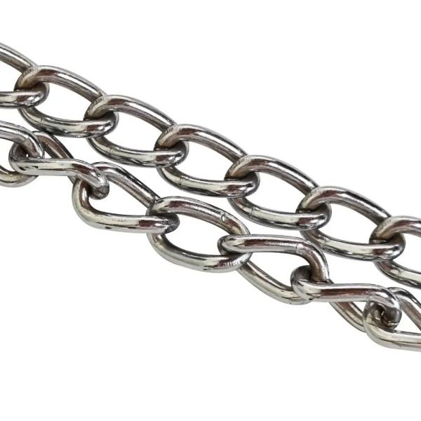 Heavy Duty Coil Chain 304 Stainless Steel Link Chain  Din 763