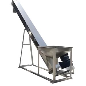 Stainless Steel U-Type Feeder with Adjustable Speed and Emergency Stop Button for Chemical Powders