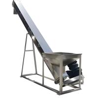 Transportador espiral de eje único de alimentación automática de tipo U para polvos químicos fabricados con acero inoxidable