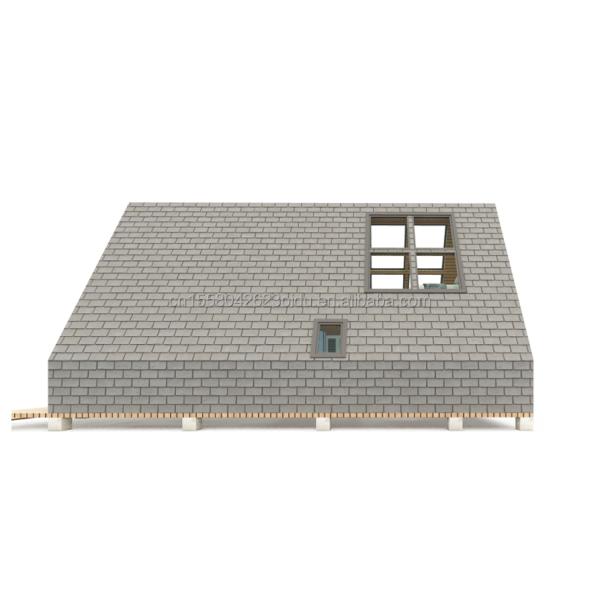 EU Baño Salón de estar Contenedor triangular de madera con puerta de panel de sándwich y estructura de tubos cuadrados de acero galvanizado