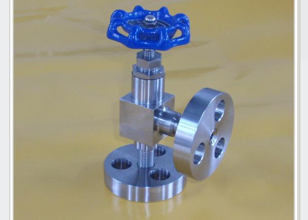 High pressure angle type needle valve for marine and dredging PN0.6 Mpa to PN120 Mpa DN6 mm