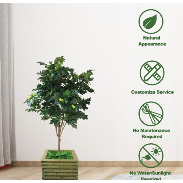 Fabric Material Plastic Artificial Apple Tree Outside Home Decoration