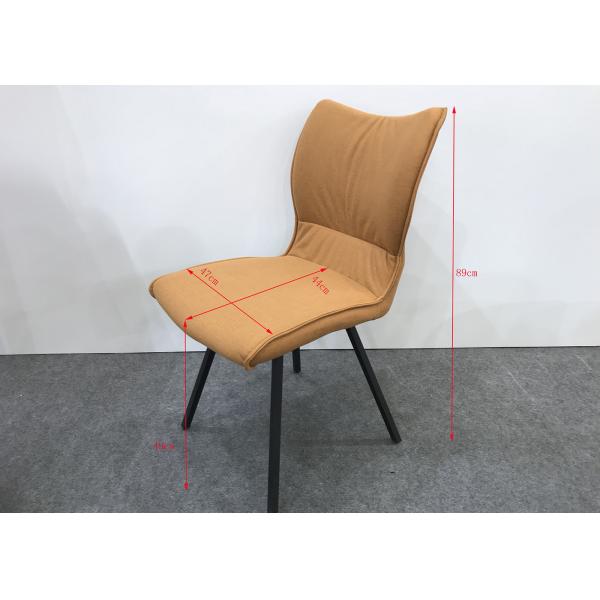 Modern 150kg Wrought Iron Dining Chair With Non Slip Foot Pads