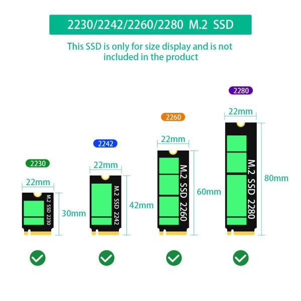 New Version 2 In 1 Combo M.2(NGFF) NVMe SSDSATA-Bus SSD To SFF-8654 And SATA Adapter