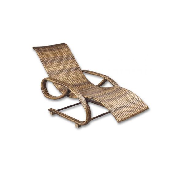 All Weather Beach Lounge Chair Rattan Wicker Poolside Bed Sun Lounger