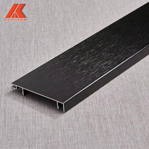 Brushed Anodized Aluminum Skirting Board For Flooring Kitchen Toe Kick