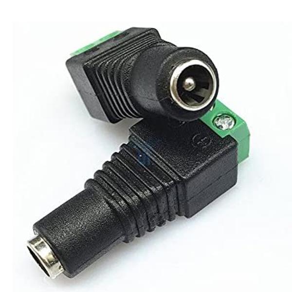 12v sin soldadura 24v 5.5x2.5mm 5.5x2.1mm Conector de conexión de corriente continua femenina Jack Adaptador para cámaras de circuito cerrado