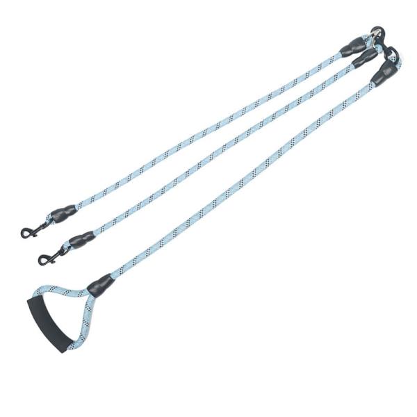 Pet leash durable 4 colors double dog leash