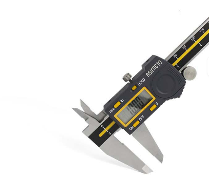 ASIMETO 307-06-5 Stainless Steel Digital Calipers with 0-150mm/6