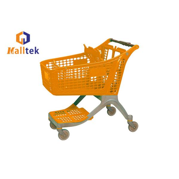 100L TPR колеса розничные торговые тележки с сидением