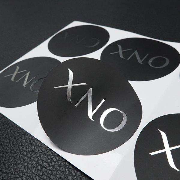 OEM ODM Metallic Foil Labels Shinny Silver Gold Sticker Labels Custom Die Cut Vinyl Stickers
