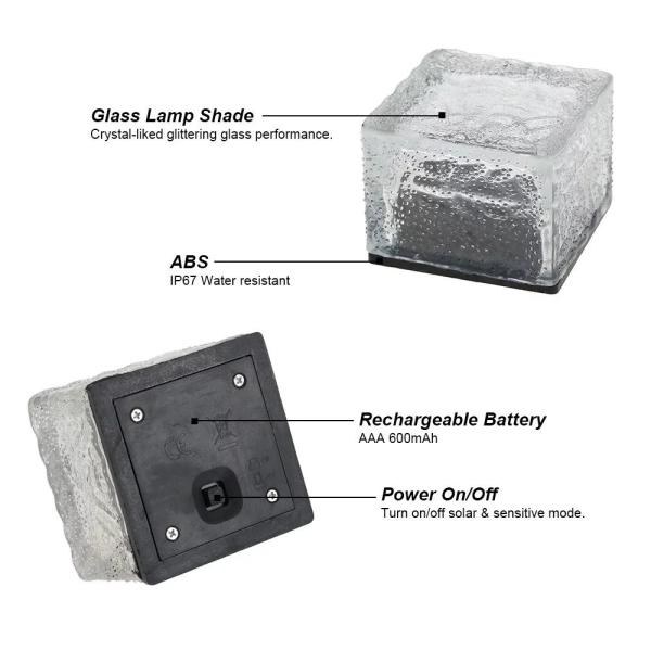 Экологическая дружелюбная солнечная приведенная в действие форма камня утеса куба земных светов СИД творческая