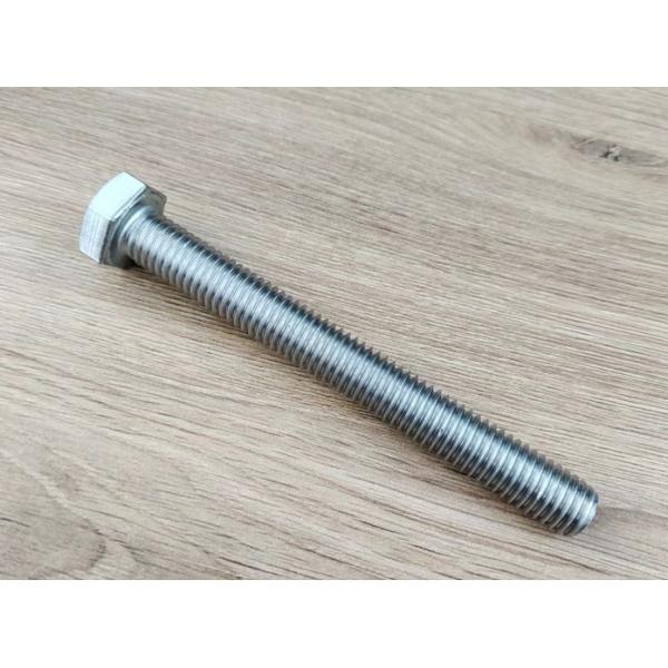 Stainless Steel 18 - 8 Full Coarse Thread Hex Head Tap Bolt With Six Sided Head