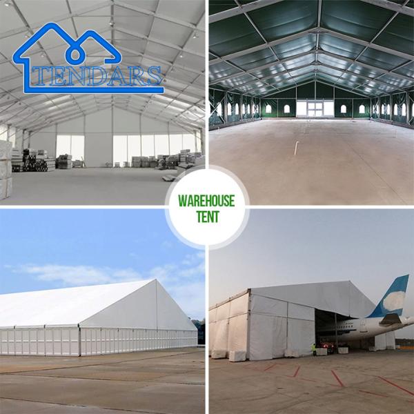 Temporary Pvc Industrial Warehouse Storage Tent Aluminum Frame Structure Tent Large Storage Tents