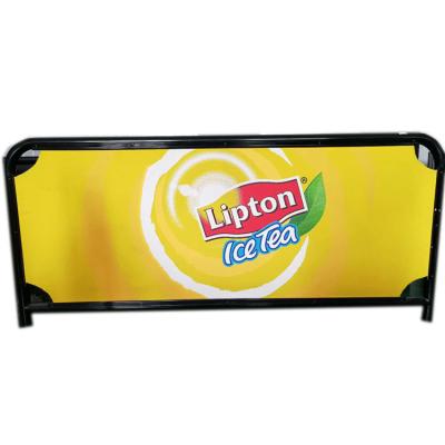 Custom Printed Cafe Wind Barriers , Restaurant Outdoor Barriers Easy Installation