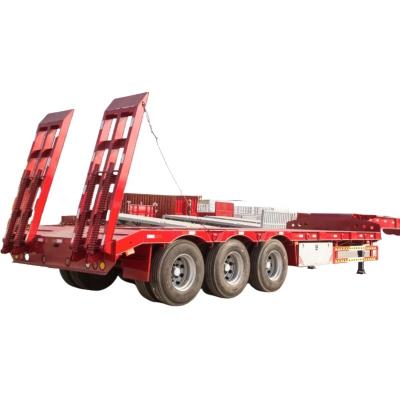 XM Group 4 Axle Low Bed Trailer Hydraulic Front Load Gooseneck Detachable Lowboy Semi Trailer For Nigeria