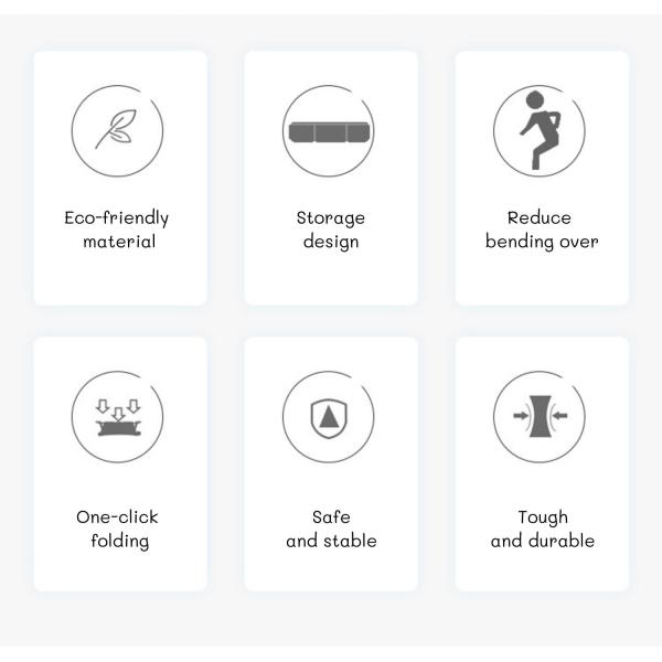 Modern Baby Changing Table  Station With Wheel And Thickened Steel Pipe Oxford Cloth