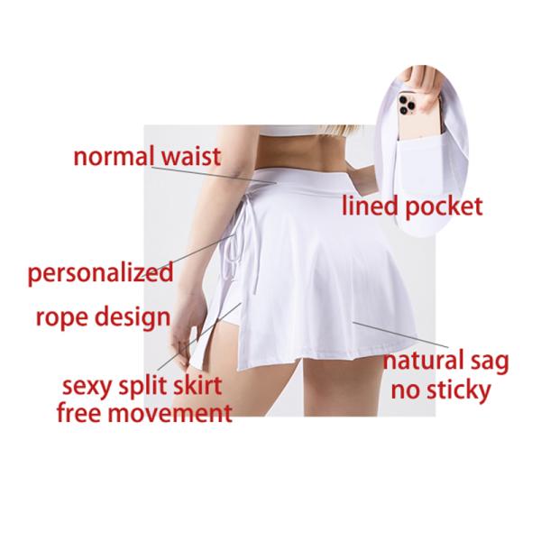 Девушки Анти--выдержки играют в гольф одежды бадминтон обходит мини юбку тенниса с карманами
