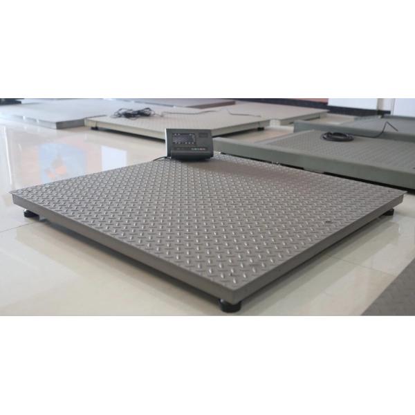 Carbon Steel Electronic Platform Floor Scales Rechargeable Battery 6V/4Ah 1 Ton