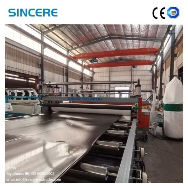 Semi-automatic Plastic Sheet Extrusion Machine for 0.35-2mm Sheets with PP, PE, ABS Material Compatibility