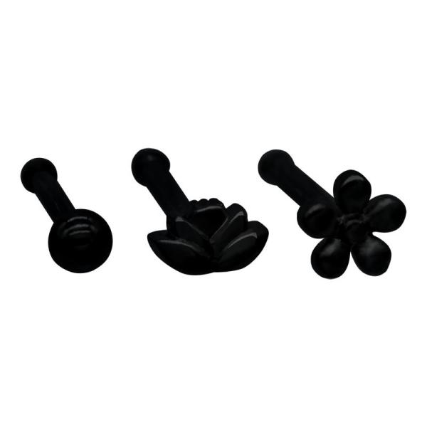 Stainless Steel Gold Nose Piercing Jewellery Nose Pin Set Indian 3pcs Per Set