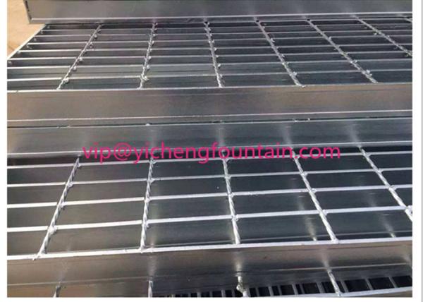 Fountain Gather Water Back Open Type SS / Galvanized Steel Floor Grating For Dry