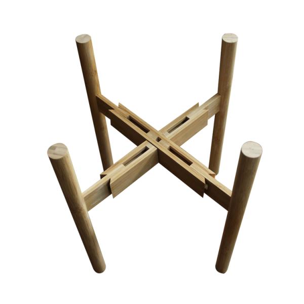 Flower/Green Plant Used Modern Design Bamboo Solid Acacia Wood Plant Pot Stand Holder