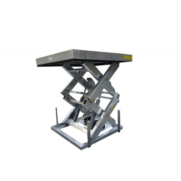 Explosion-Proof 2ton Hydraulic Electric Stationary Scissor Lift Stationary Running Mode High Lift Table with Bellow