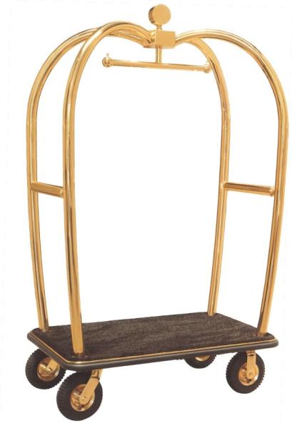 PULV Hotel Luggage Trolleys Dia 51mm Hotel Suitcase Trolley 200kg Max Weight