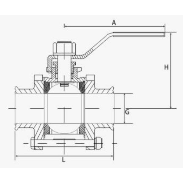 Manufacturers Stainless Steel 3PC Quick Install Ball Valve for Thread Connection Form