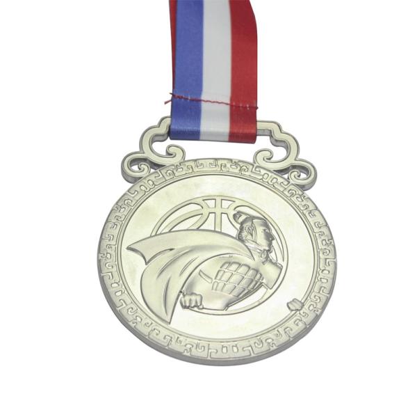Blank Zinc Alloy 3D Souvenir Medals Silver Award Marathon Running Metal Sport Medal