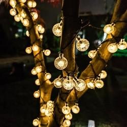 Solar String Lights Outdoor Christmas 8 Lighting Modes Fairy Waterproof Flexible Cord Perfect for Christmas Party Decor Garden