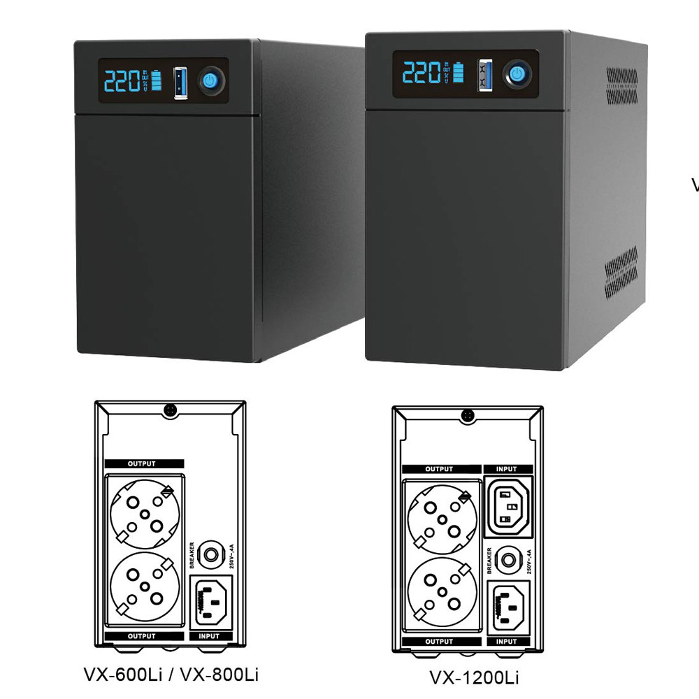 Линия взаимодействующая сымитировала UPS 600VA 1200VA волны синуса PWM для бытовой техники