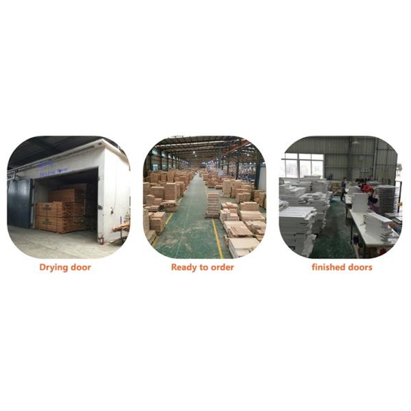 PVC Film Pressed Shaker Style Kitchen Doors Replacement Solid Color