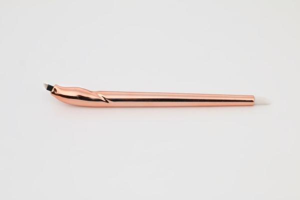 Lushcolor Champagne Disposable Microblading Pen  With a Brush For Capturing Pigment Or Tattoo Ink