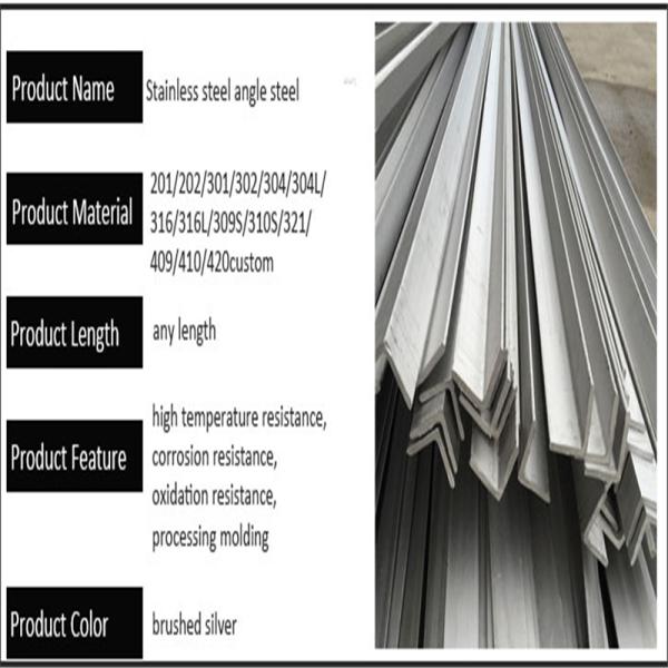 Bright Surface Best Quality Best Discount Price 304 Stainless Steel Angle Bar Angle Steel